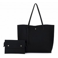 Women's Faux Leather Tote Shoulder Purses Bag for women, Big Capacity Tassel Handbag